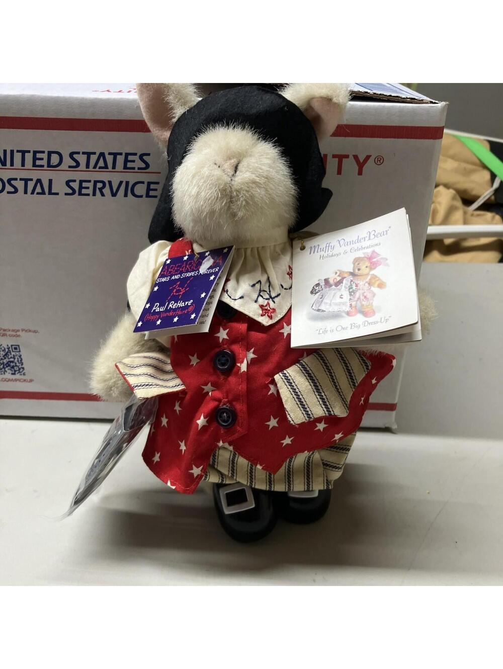 Hoppy Vanderhare Paul ReHare Abearicana Stars & Stripes Furever Muffy Bunny NEW